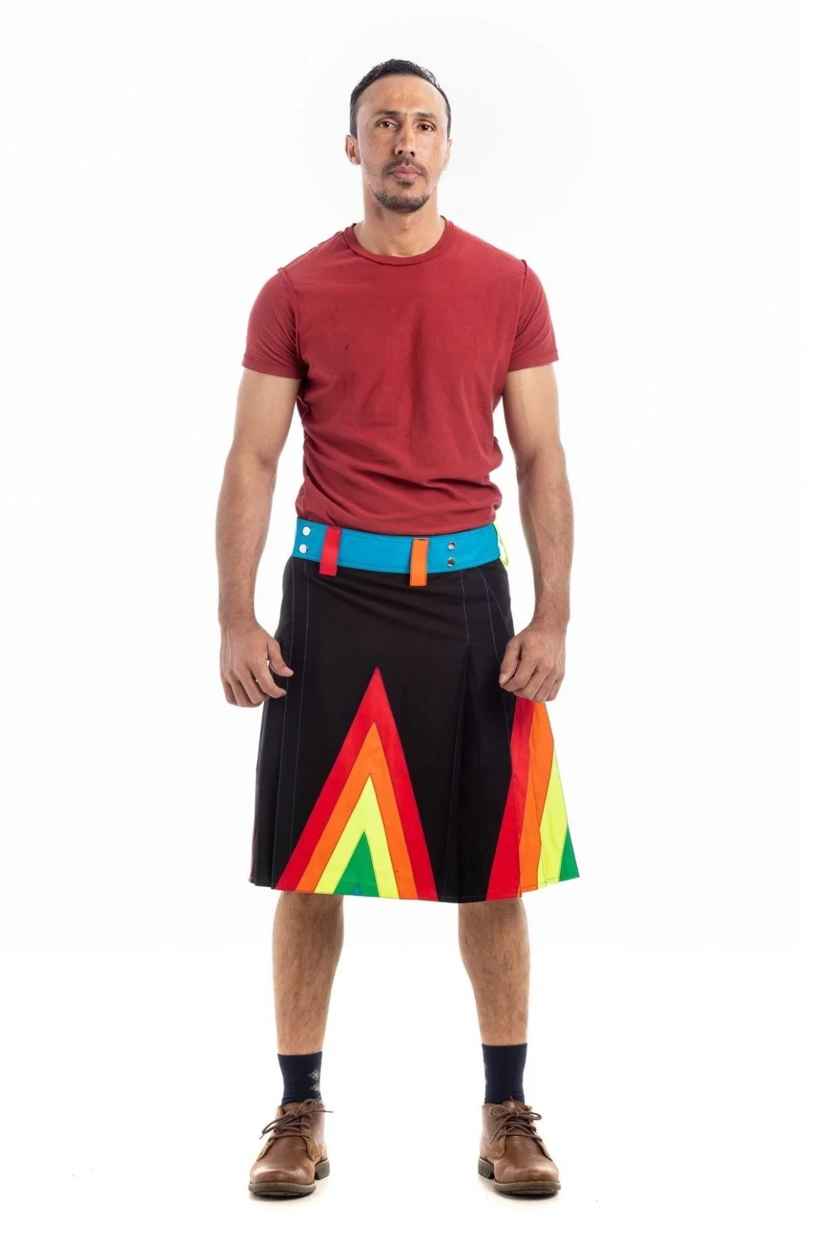 Rainbow Kilt For Stylish Man