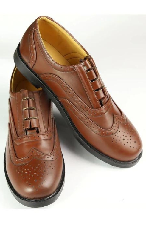 Leather Scottish Pride Brown Ghillie Brogues