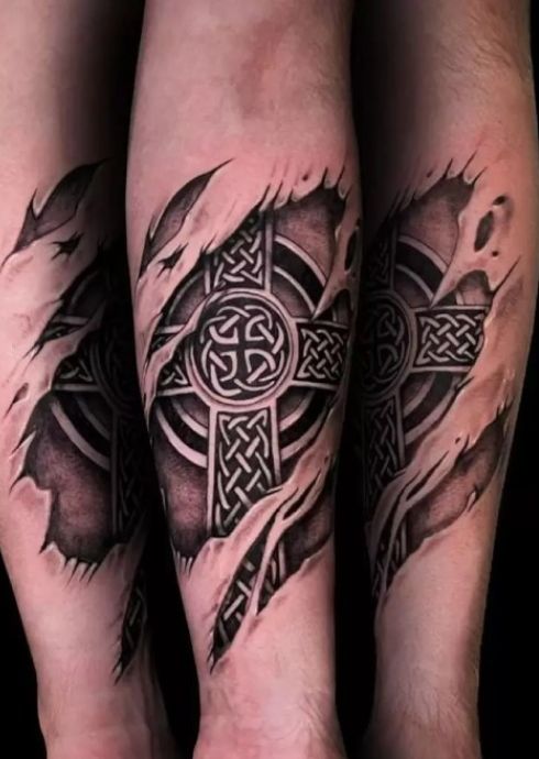 50+ Irish Celtic Tattoos For Men (2023) Ancient Tribal Designs