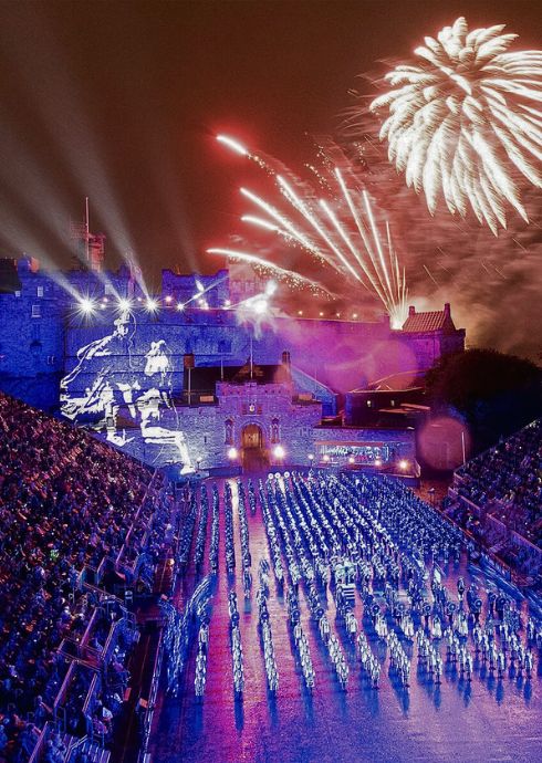 Fireworks at the royal military tattoo