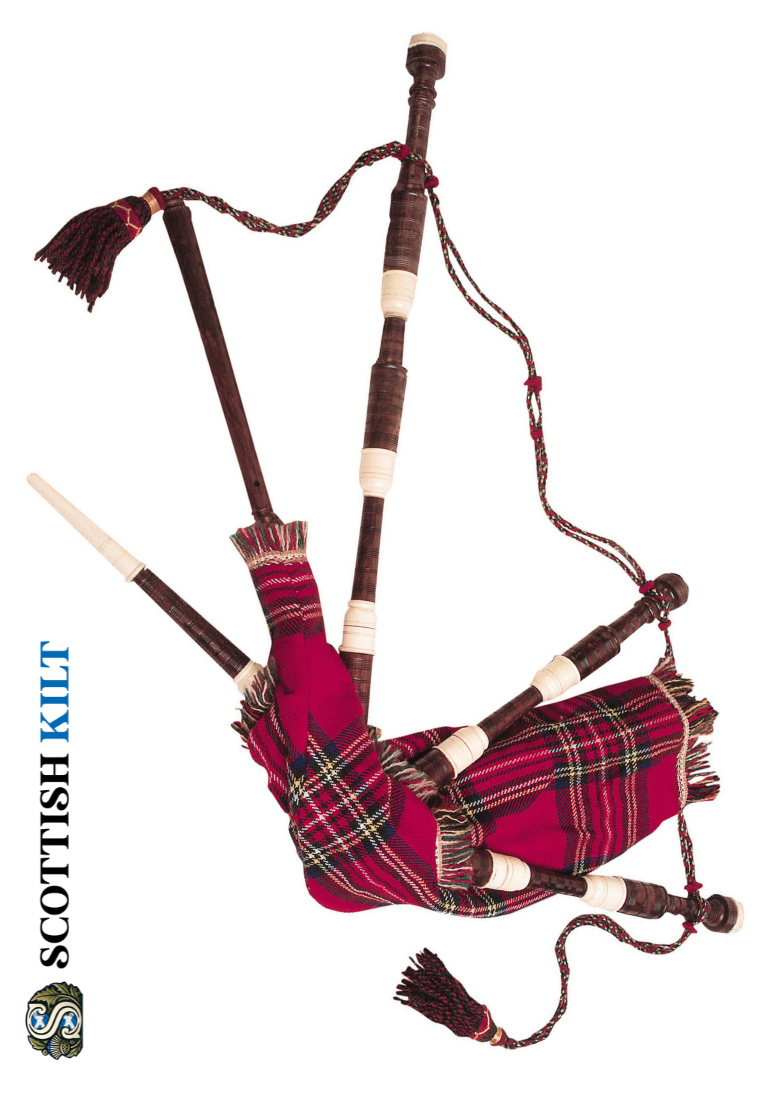 Rosewood Tartan Bagpipe Professional Set